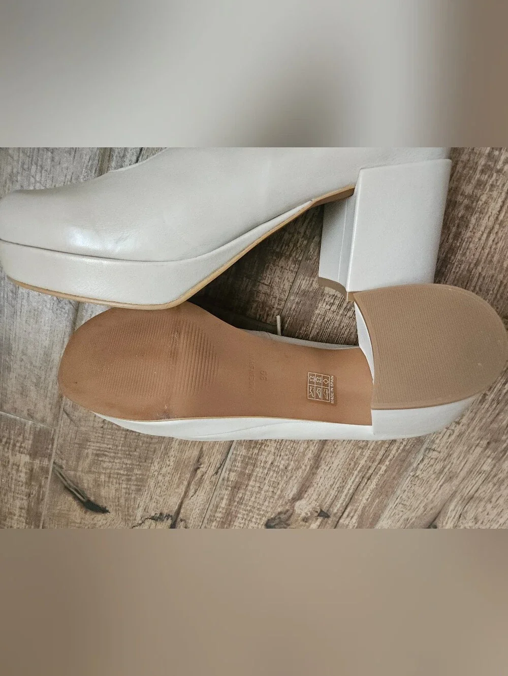 Intentionally Blank serif clouds ballet platform heels, 39